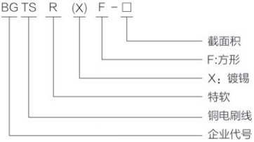 金桥方形铜电刷线型号含义