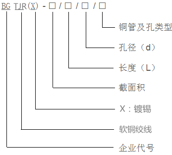 金桥铜绞线软连接型号含义