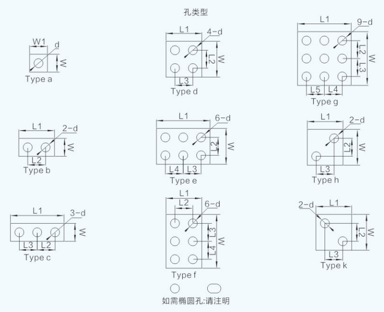 金桥铜业镀锡镀镍镀银铜箔软连接图纸