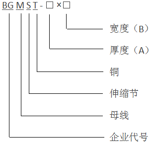 金桥铜母线伸缩节型号含义